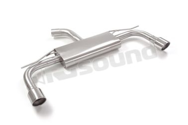 50.0995.61 Posteriore inox sdoppiato con terminali rotondi per Volkswagen Ragazzon
