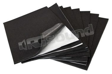 ZSQ7 sound-absorbing acoustic foam, pack of 8 sheets 500 x 370 mm, 7 mm thick Hifonics