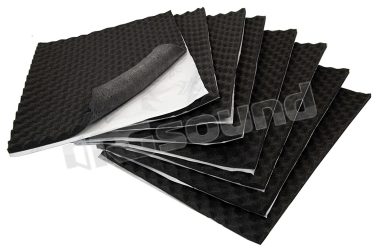 ZSQ15 sound-absorbing acoustic foam, pack of 8 sheets 500 x 370 mm, 15 mm thick Hifonics