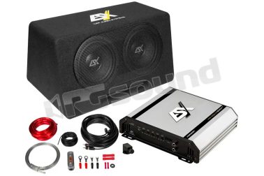 DBP208Q sistema bassreflex con doppio subwoofer 20cm e amplificatore ESX HXE1000.1D ESX