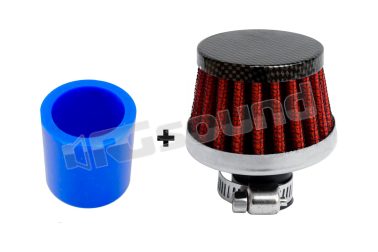 ABTC kit con mini filtro aria conico Carbon Look per Abarth ed Alfa Romeo Simoni Racing