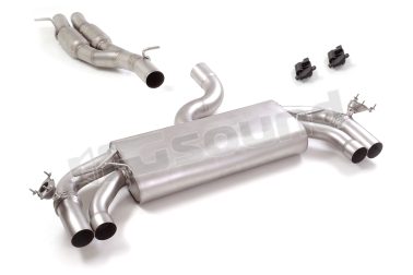 50.1037.40 Centrale inox + Posteriore inox sdoppiato con valvole integrate? per Audi Ragazzon