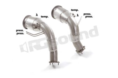 50.1018.80 Catalizzatore metallico Sinistra-Destra con rimozione filtro antiparticolato per Audi Ragazzon
