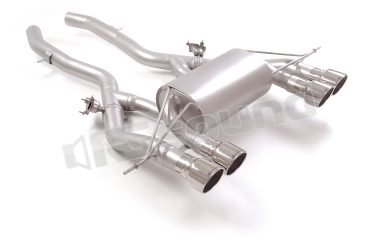 50.1045.64 Posteriore inox sdoppiato con terminali rotondi per BMW Ragazzon