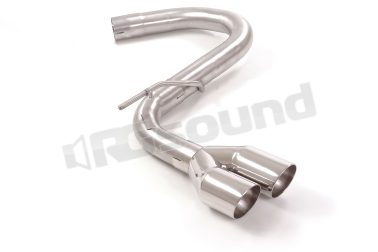 50.0908.57 Tubo posteriore Gr. N inox con terminali rotondi per Seat e Volkswagen Ragazzon