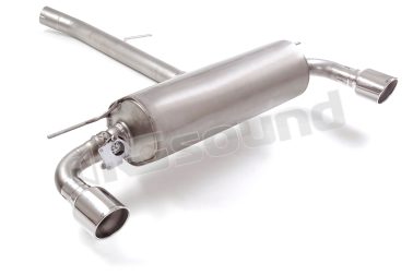 50.1033.61 Posteriore inox sdoppiato con terminali rotondi per Toyota Ragazzon