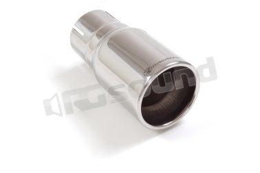 01.0460 Terminale inox rotondo 80 mm con tubo di entrata Ragazzon