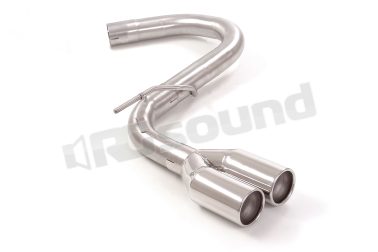 50.0908.26 Tubo posteriore Gr. N inox con terminali rotondi per Seat e Volkswagen Ragazzon