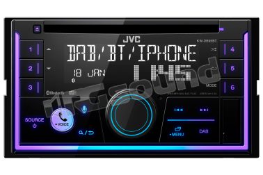 KW-DB95BT Autoradio 2DIN con lettore CD, Digital Radio DAB+ e Bluetooth JVC