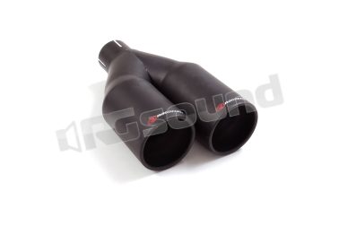 99.0015.26 Terminale sinistro inox rotondo Sport Line Black sfalsati Ragazzon