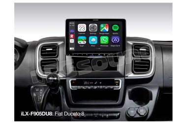 iLX-F905DU8 Monitor 9" con radio DAB+, Apple CarPlay e Android Auto per Fiat Ducato 8 Alpine