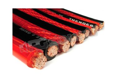 52-952 cavo in rame OFC sezione 2 AWG / 32,27 mmq - Guaina nera Thender