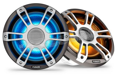 010-02773-11 SG-FL883SPG Speaker nautici CRGBW da 8,8" Finitura grigia Fusion