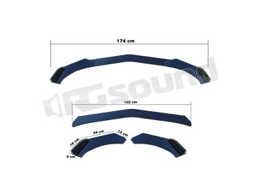 UB/BK lip splitter universale carbon look Simoni Racing