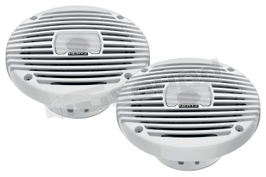 HEX 6.5 M-TW Coassiali nautici 165mm con griglia bianca Hertz