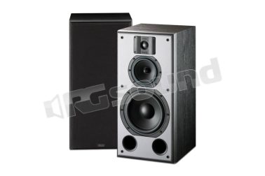 DJ 308 diffusori a tre vie da scaffale - finitura in vinile color frassino nero Indiana Line