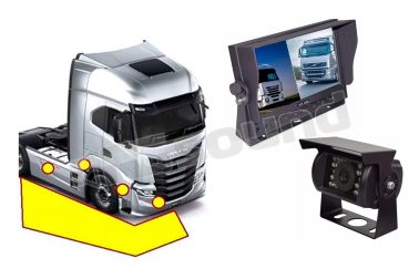 DGKITEYE1 sistema 4 sensori con monitor e camera laterale per angolo cieco RG Sound