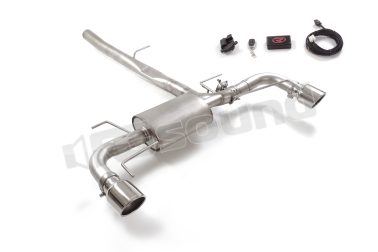 50.1127.43 Posteriore inox sdoppiato con terminali rotondi 2/114 mm per Camaro Ragazzon