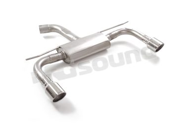 50.1134.61 Posteriore inox sdoppiato con terminali rotondi 2/102 mm per Cupra Ragazzon