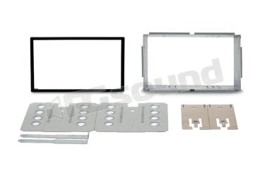 11.050 Kit di montaggio per mascherine 2 Din 182mm x 103mm - Colore nero AudioDesign