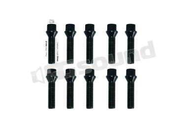 BR/10N-10 10 bulloni neri ch.17 14x1.5 l.50mm Simoni Racing