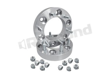 DBF026 2 distanziali alluminio 25mm 5x114,3 con bull. 1/2UNF mozzo 71.5 Simoni Racing