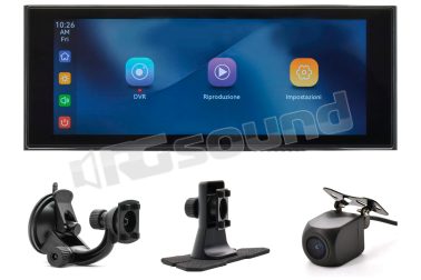 VM324 Dash Cam con display touchscreen capacitivo e retrocamera Phonocar