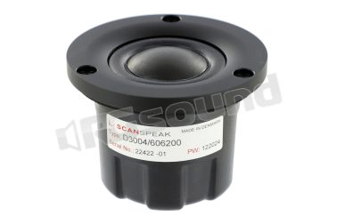 D3004/606200 Tweeter a cupola TPCD da 26 mm in alluminio anodizzato nero Scan Speak