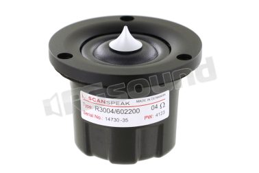 R3004/602200 Tweeter ad anello da 26 mm frontalino in alluminio anodizzato nero Scan Speak