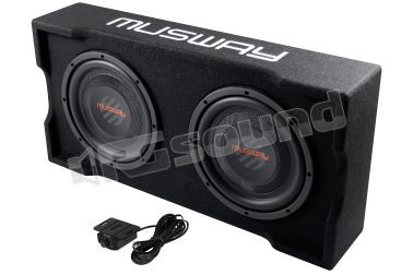 MF210A box downfire con subwoofer da 25 cm (10'') amplificato e radiatore passivo MUSWAY