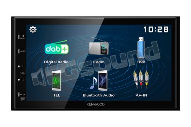 DMX129DAB Monitor 6,8'' WVGA capacitivo con Mirroring Android, Bluetooth, USB, DAB+ Kenwood