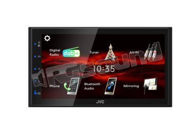 KW-M180DBT Ricevitore AV multimediale digitale WVGA da 6,8" con radio DAB integrata JVC
