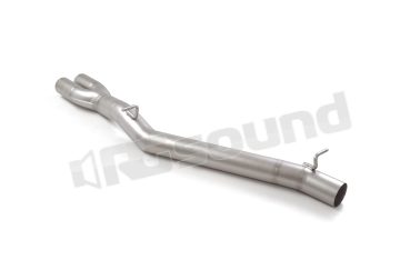 55.0872.00 Tubo centrale senza silenziatore inox per Audi Ragazzon