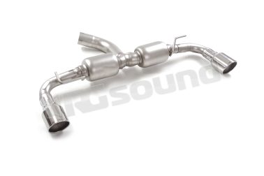 50.0965.61 Posteriore inox sdoppiato con terminali rotondi per Toyota Ragazzon