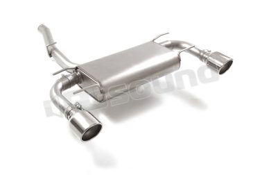 50.1104.43 Posteriore inox sdoppiato con terminali rotondi per Toyota e Subaru Ragazzon