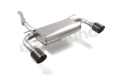 50.1104.77 Posteriore inox sdoppiato con terminali rotondi per Subaru e Toyota Ragazzon
