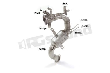 54.0430.01 Catalizzatore metallico con rimozione filtro per Alfa Romeo e Jeep Ragazzon