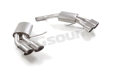 50.1078.64 Posteriore inox sdoppiato con terminali rotondi Sport Line per porsche Ragazzon