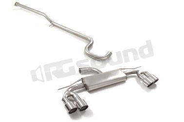 50.1099.64 Tubo centrale + Posteriore inox sdoppiato per Cupra Ragazzon