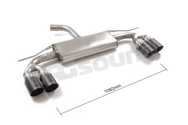 50.1109.84 Posteriore inox sdoppiato con terminali rotondi per Audi Ragazzon