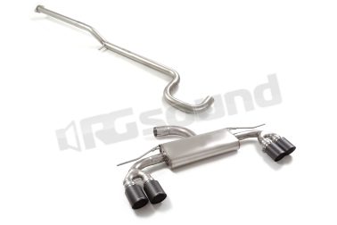 50.1099.84 Tubo centrale senza silenziatore inox + Posteriore inox sdoppiato per Cupra Ragazzon