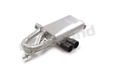 50.1090.05B Posteriore inox con terminali rotondi Black per Lotus Ragazzon