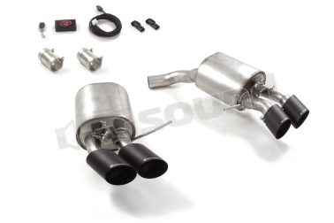 50.1162.61B Posteriore inox sdoppiato con terminali rotondi per Porsche Ragazzon