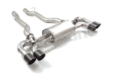 50.1145.84 Posteriore inox sdoppiato con terminali rotondi per BMW Ragazzon
