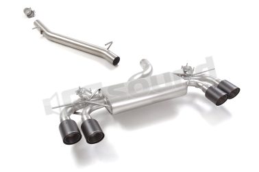 50.1167.84 Tubo centrale inox + Posteriore inox sdoppiato per Volkswagen Ragazzon