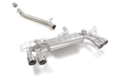 50.1167.64 Tubo centrale inox + Posteriore inox sdoppiato per Volkswagen Ragazzon