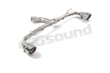50.1170.43 Tubo posteriore Gr. N inox sdoppiato con terminali rotondi per Toyota Ragazzon
