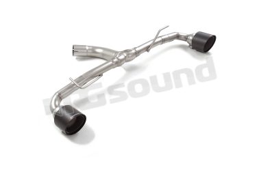 50.1170.77 Tubo posteriore Gr. N inox sdoppiato con terminali rotondi per Toyota Ragazzon