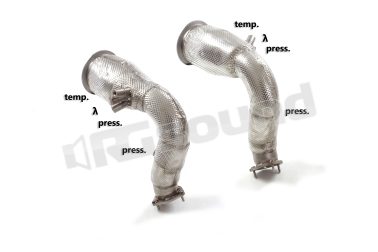 50.1180.80 Catalizzatore metallico 200cpsi Gr.N inox Sinistra-Destra per Audi Ragazzon