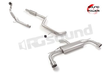 50.1185.61 Tubo sostituzione catalizzatore con rimozione filtro OPF / GPF + Centrale + Posteriore inox per Volkswagen Ragazzon